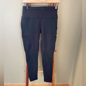 alo Navy Cargo Leggings, Medium